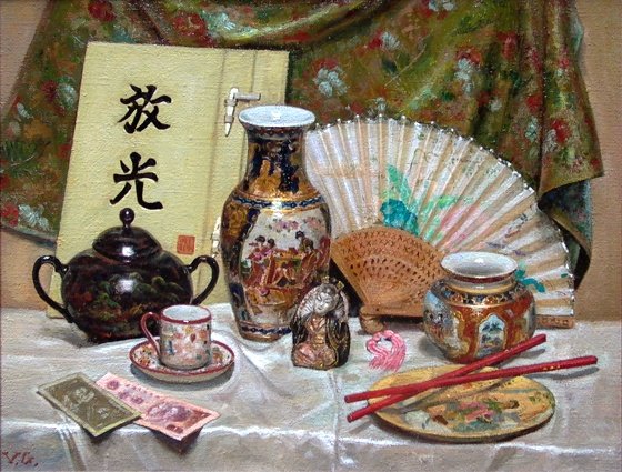 Чайная церемония Япония Восток натюрморт