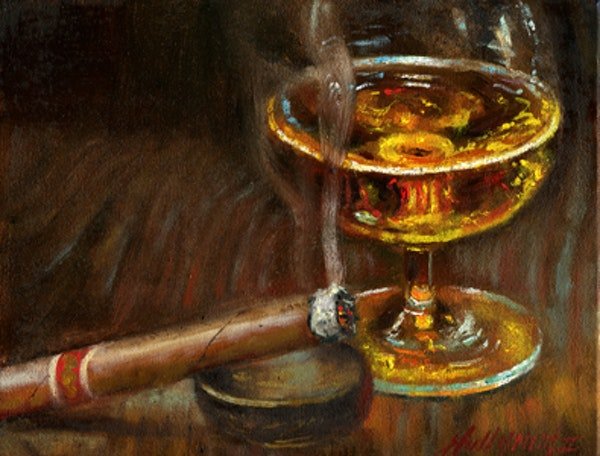 Сигары живопись