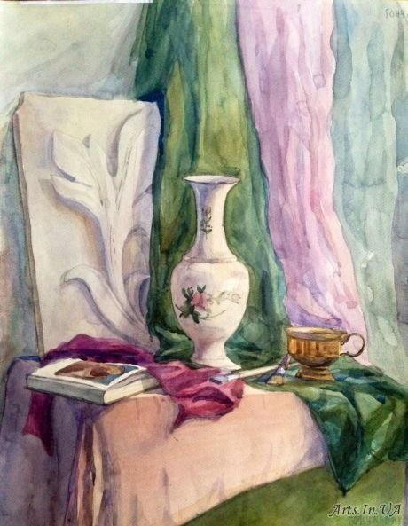 Академическая живопись натюрморт с гипсом