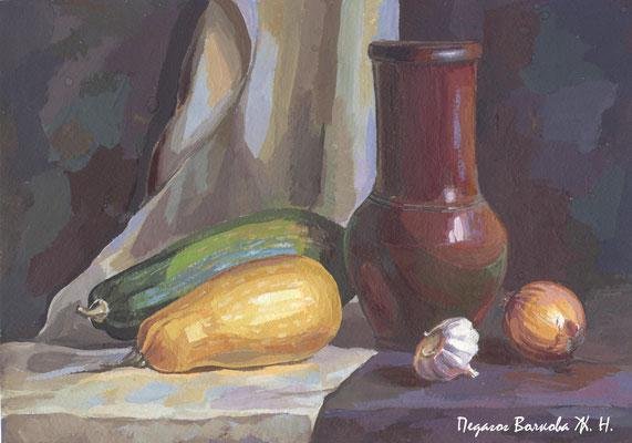 Натюрморт красками для начинающих