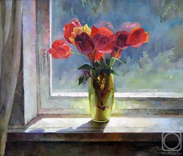 Контражур акварелью