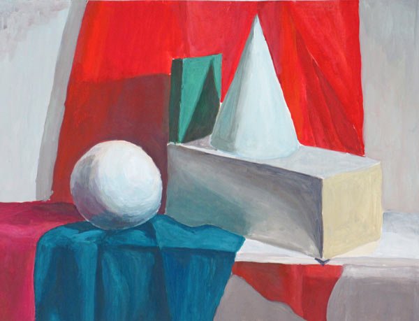 Натюрморт с геометрическими формами