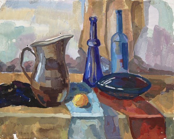 Натюрморт гуашью простой