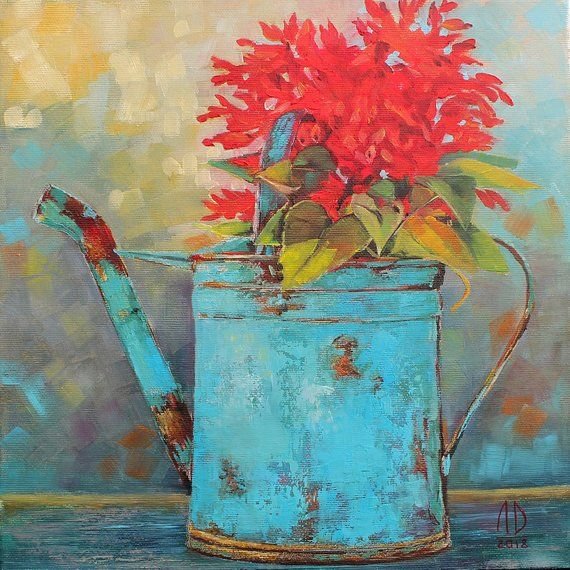 Натюрморт в бирюзовых тонах