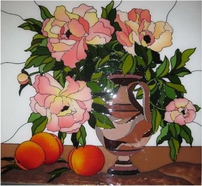 Витраж Подсолнухи