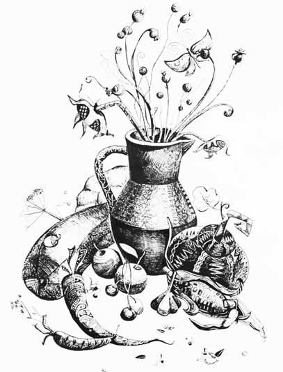 Натюрморт в графике