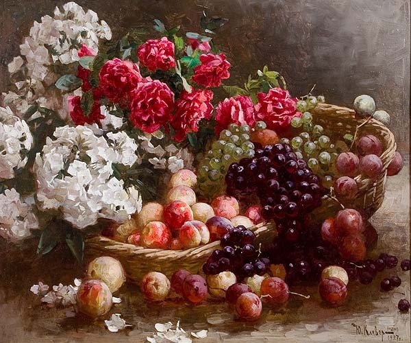 Юлий Клевер натюрморты