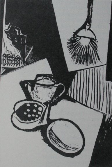 Давид Штеренберг красный натюрморт