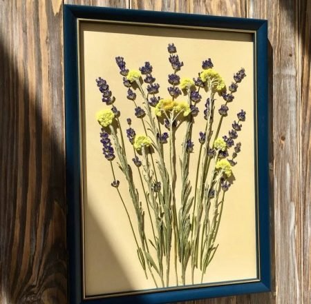 Панно из сухоцветов