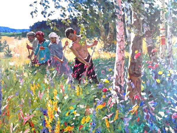 Художник Петр Кончаловский сенокос