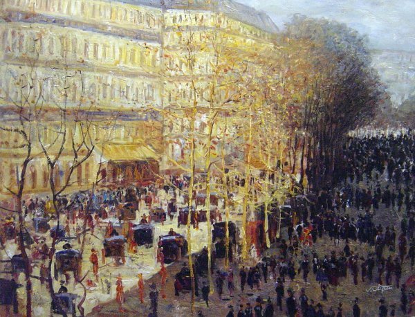 Картина бульвар капуцинок Антуан Бланшар