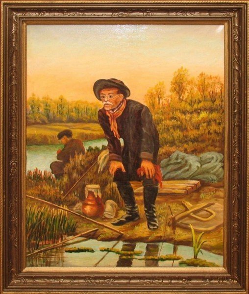 Василий Григорьевич Перов рыболов