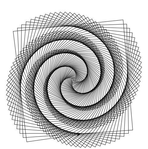 Спираль Фибоначчи фрактал