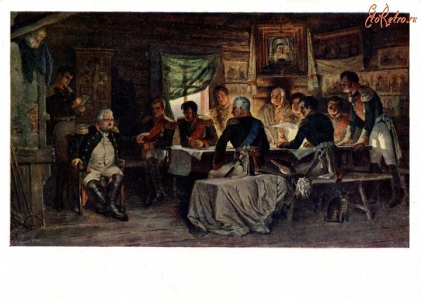 «Военный совет в Филях». Алексей Кившенко, 1880