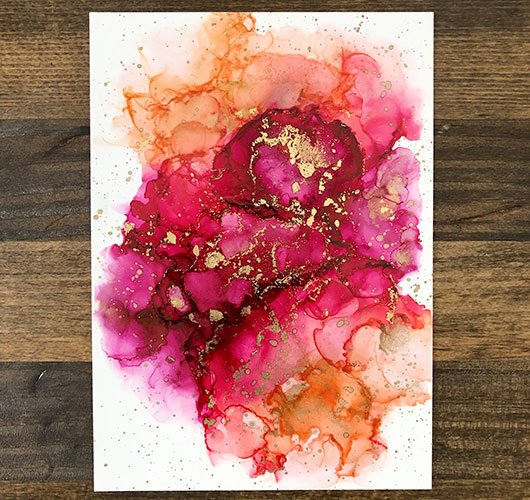 Рисование спиртовыми чернилами