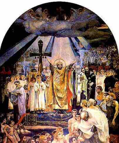 Васнецов крещение Руси