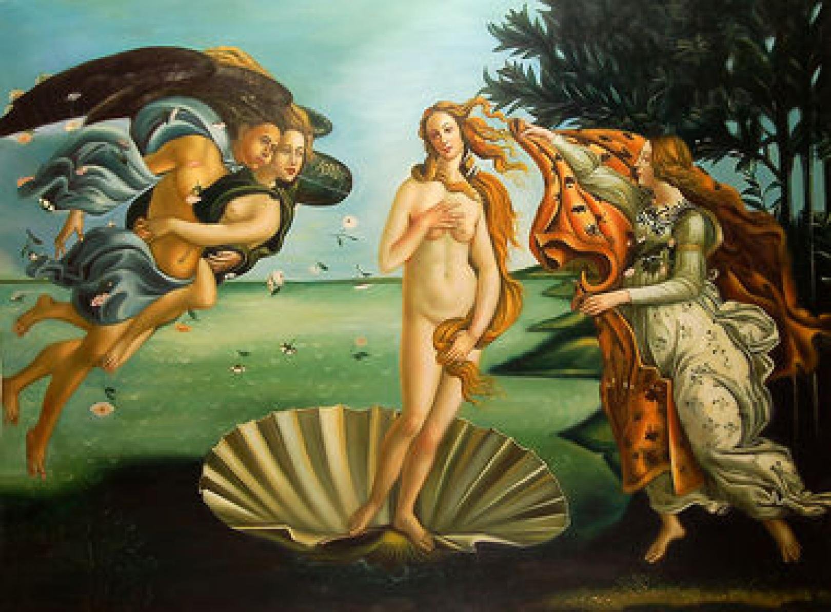 Рождение Венеры картина Боттичелли