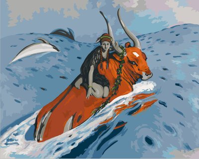 В. Серов. Похищение Европы. 1910.