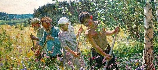 Аркадий пластов картины«сенокос», «жатва»,