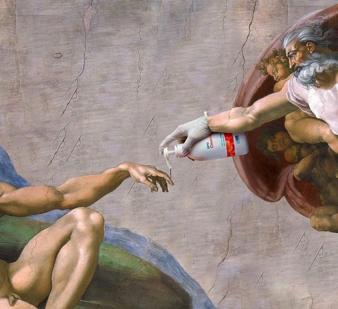 Микеланджело Буонарроти Сотворение Адама
