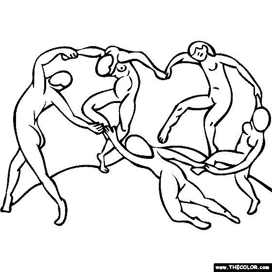 Анри Матисс танец контур