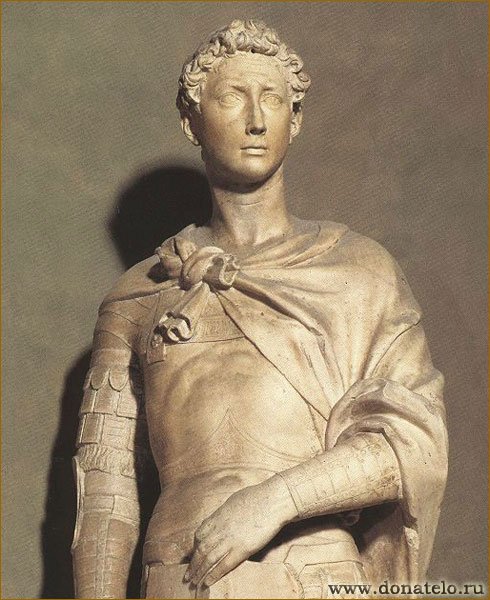 Донателло. Святой Георгий , мрамор. 1415–1417