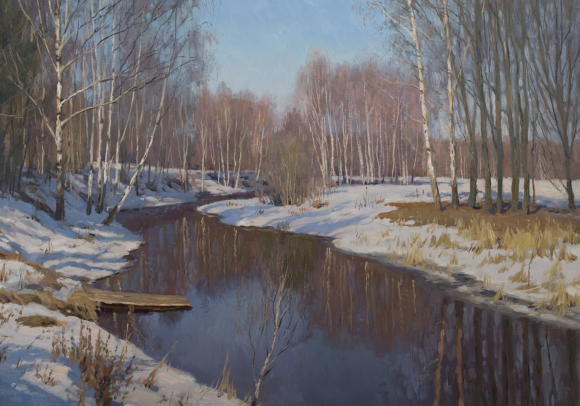 Брусилов Станислав Александрович зима картины