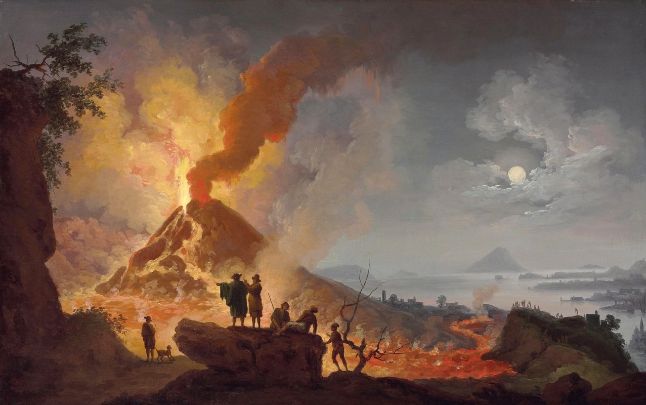 Извержение Везувия картина Пьер-Жак Волер