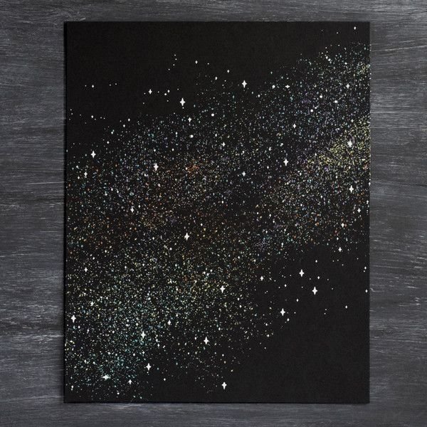 Портрет из глиттера