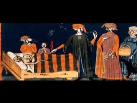 Верона фреска 14 века похороны сатаны