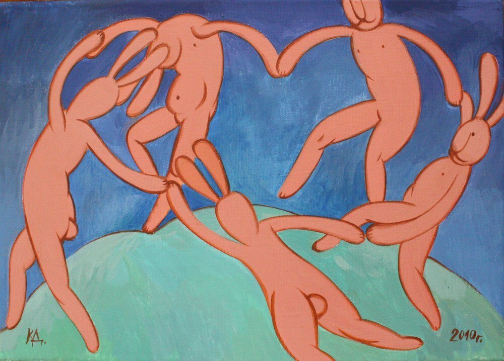 Полотно Анри Матисса Танец представляет собой магическую палитру движений и эмоций, где каждая фигура обретает свой яркий образ