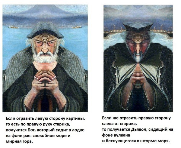 Картина старый Рыбак