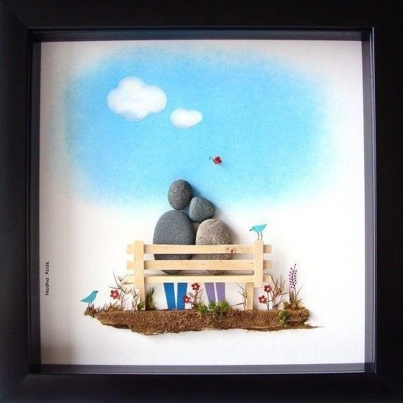 Идеи из морских камешков