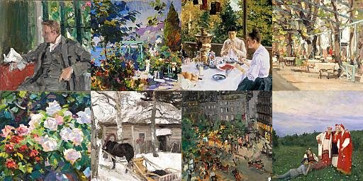 Константин Алексеевич Коровин "в лодке." (1888).