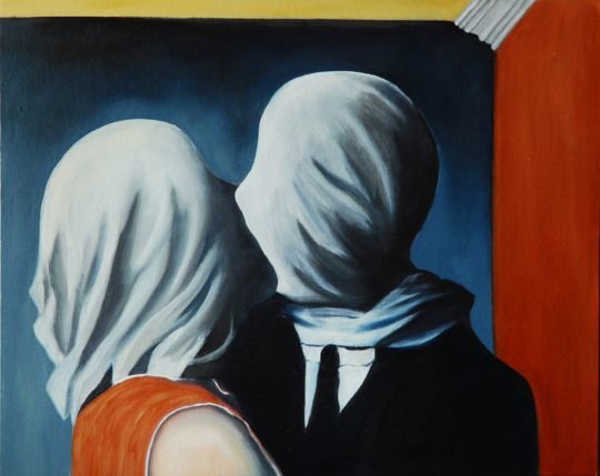 Влюбленные. Рене Магритт. 1928г.