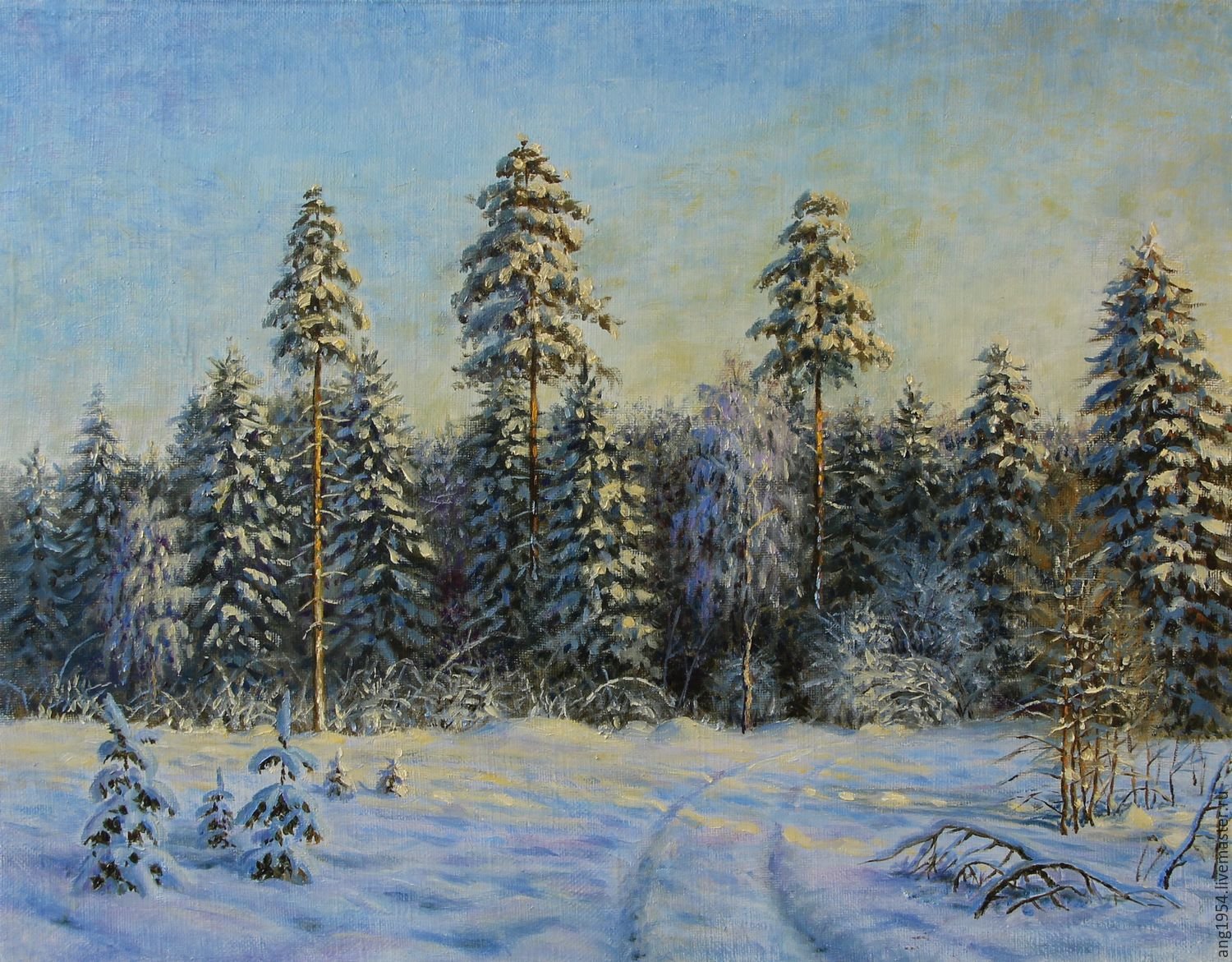 Шишкин еловый лес зимой 1884