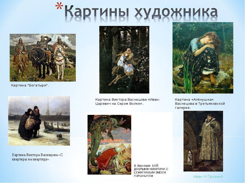 Название русских картин