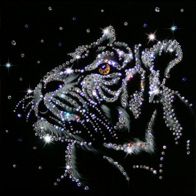 Картина стразами Сваровски тигр