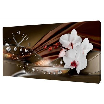 Часы картина подсветкой водопад электронн