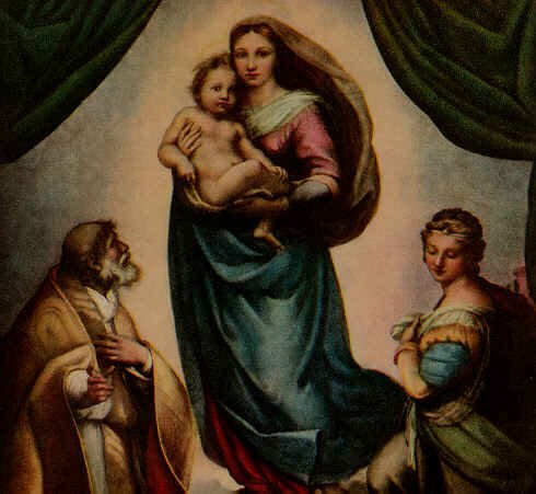 Сикстинская Мадонна Микеланджело