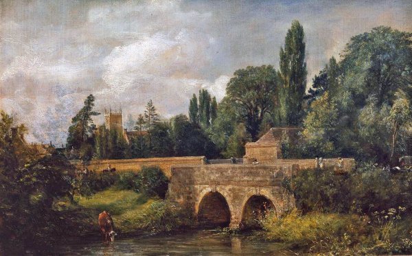 Джон Констебл – «вид на собор Солсбери с Луга», 1831