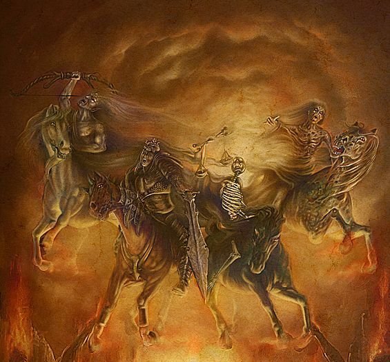 Четыре всадника апокалипсиса Васнецов