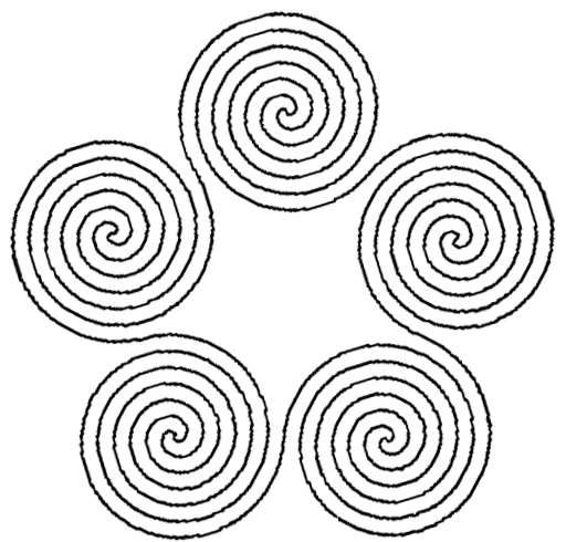Спиральная раскраска