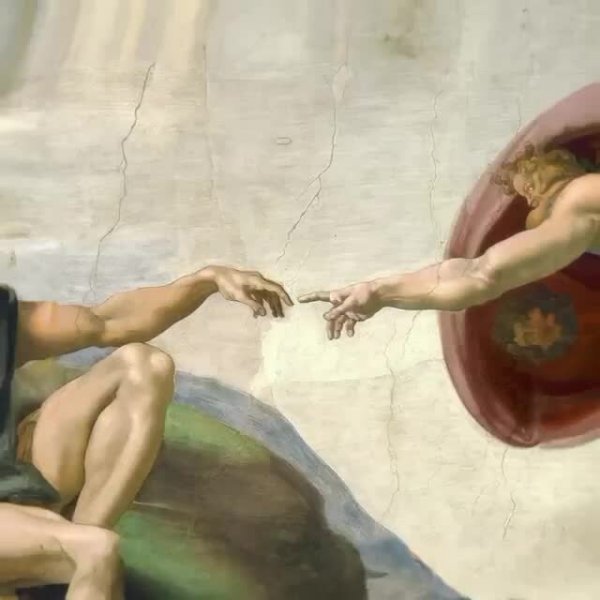 Пробуждение Адама Микеланджело