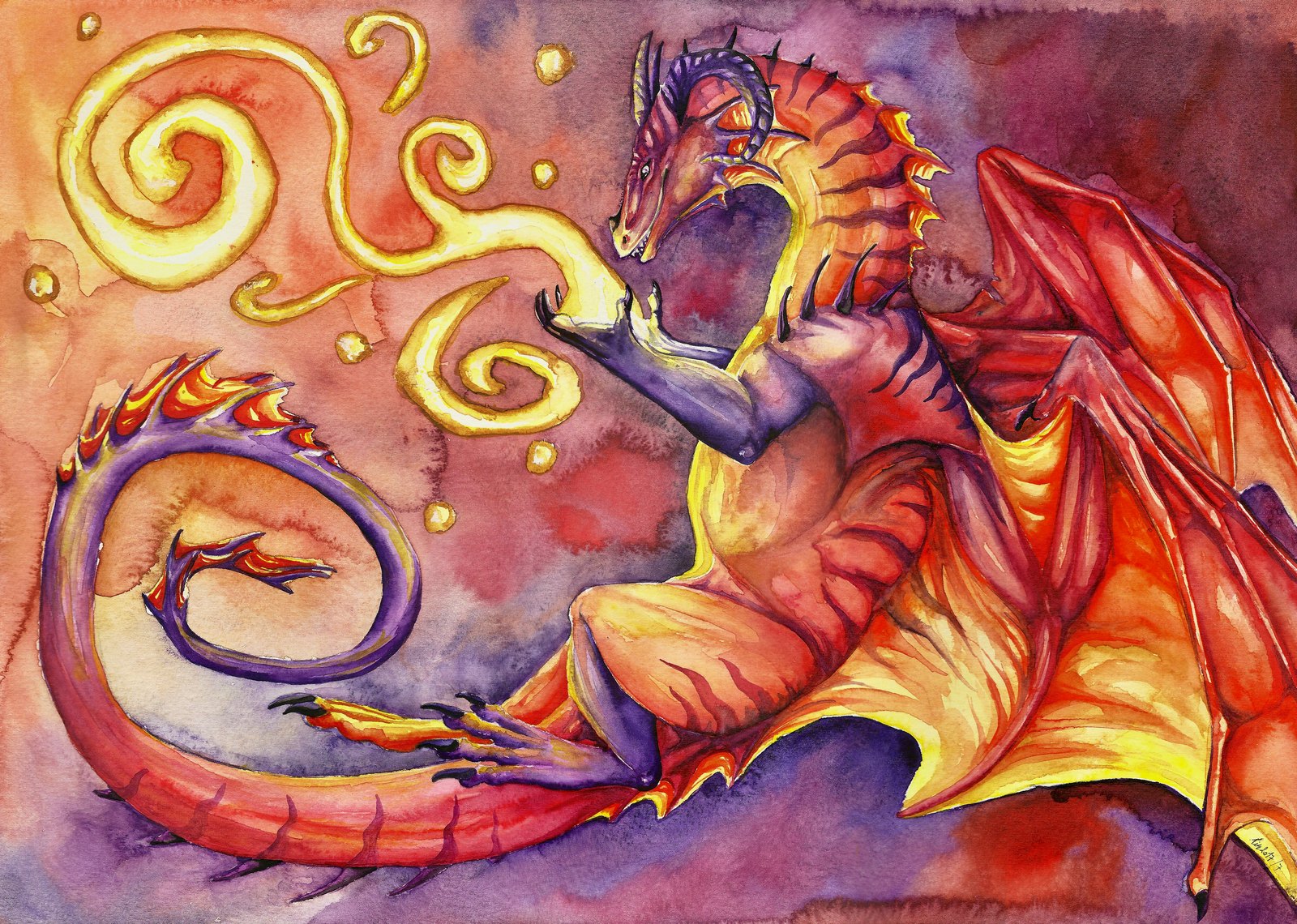 Акатош Бог дракон. Перуанский ядозуб дракон. Огненный дракон. Картина на драконе.