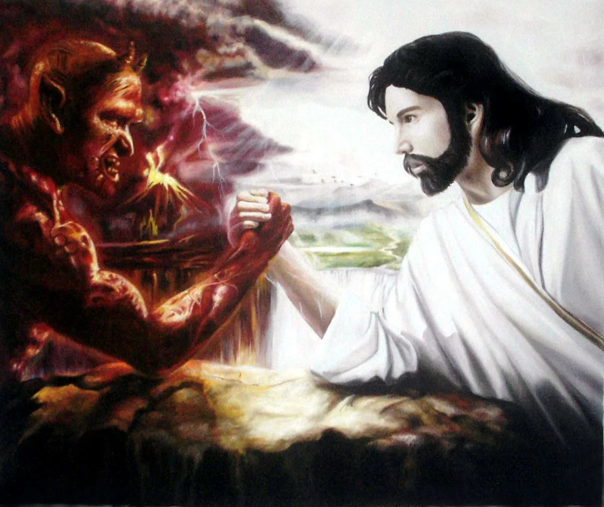 Битва за душу человека. Бог и дьявол. Битва Бога и дьявола. Борьба добра со злом.