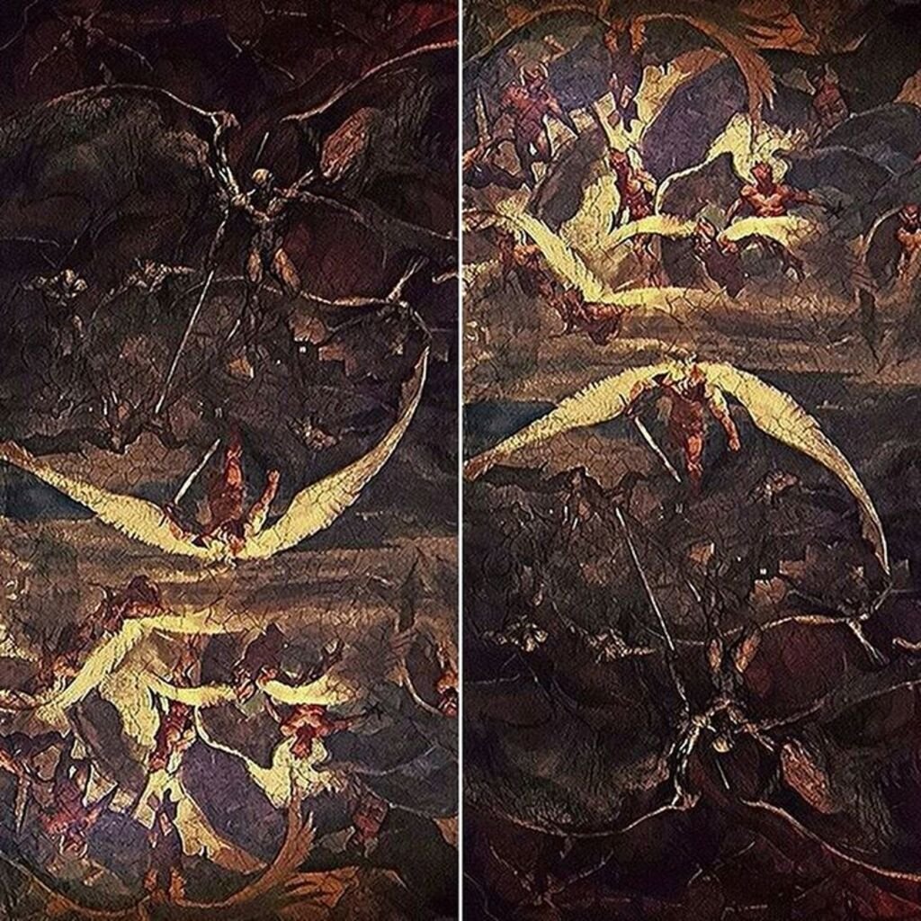 Картина Лекса Лютора ангелы и демоны