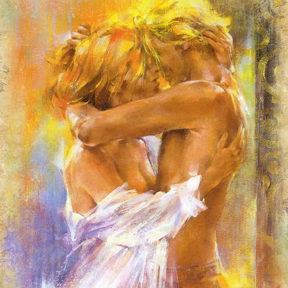 Влюбленные живопись