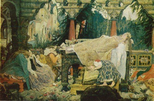 Васнецов Виктор Михайлович спящая Царевна