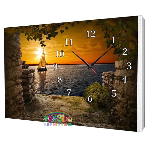 Часы на холсте